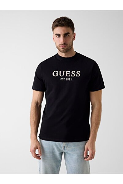Guess SİYAH LOGOLU ERKEK T-SHIRT