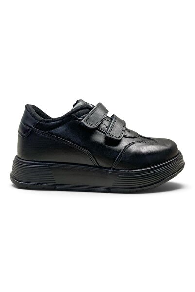 Tuğba Ortopedi 156 Orthopedic 100% Genuine Leather Unisex Children's Black Sc...