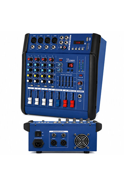 Generic Brand Mixer audio, profesional, 2 X 350W, 4 canale, PMX402D, USB, Blu...