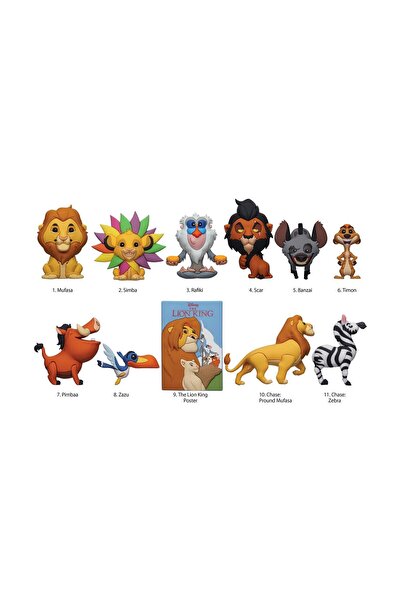 Generic Monogram Disney: Lion King (Blind Bag/Random) 3D Foam Bag Clips Figur...