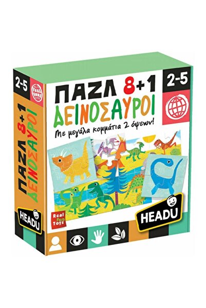 Headu Puzzle 8+1 Dinozauri (50.26289)