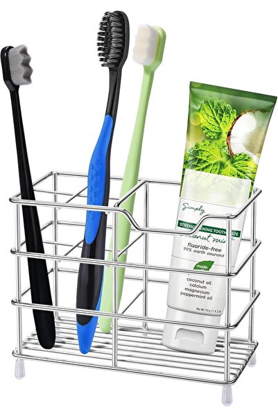 GENERAL Urban Strive 304 Stainless Steel Toothbrush Holder for Bathroom, Toot...