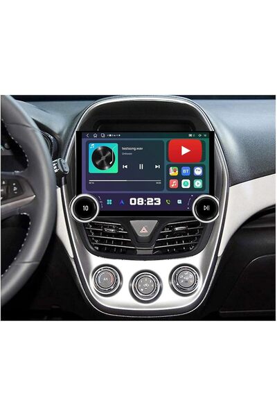 Carplayer شاشة أندرويد لسيارة شيفروليه سبارك موديل 2015-2020، مع مقبضين، ذاكر...
