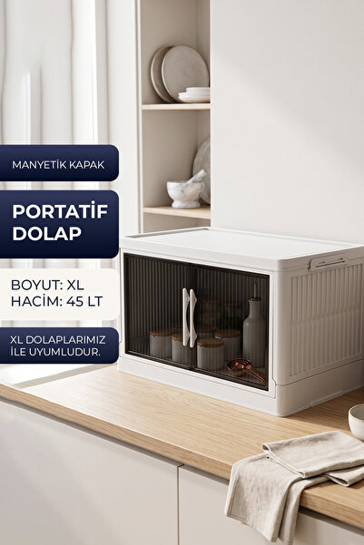 Kitchen Life Tekli İstiflenebilir Portatif Katlanabilir Çok Amaçlı Organizer ...
