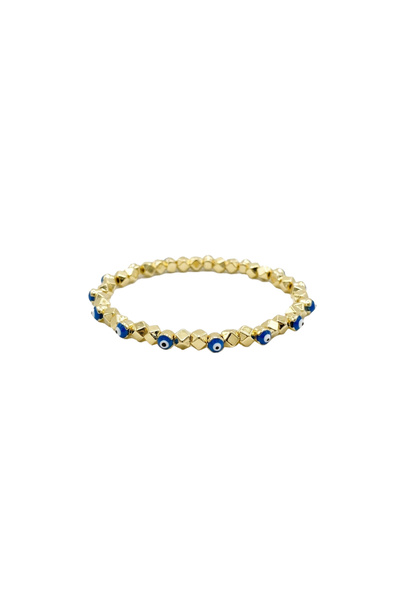 Charmist Steel Special Series Dorika Evil Eye Beaded Flexible Bracelet