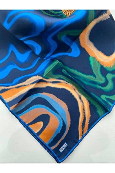 Belli Μεταξωτό μαντήλι με κυματιστό σχέδιο τουίλ