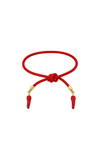 Charmist Lucky Pepper Charm Red String Bracelet