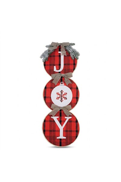 OtherMax Coroană de Crăciun, ornament, pandantiv pentru ușă, decorativ, roșu,...