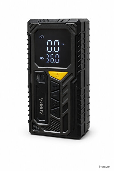 auhma Araç Lastik Pompası Elektirikli Powerbank Özellikli Şişirme Pompası