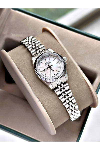 Romanson Special Design Silver Color 5 Atm Water Resistant Full Steel 24 Mont...