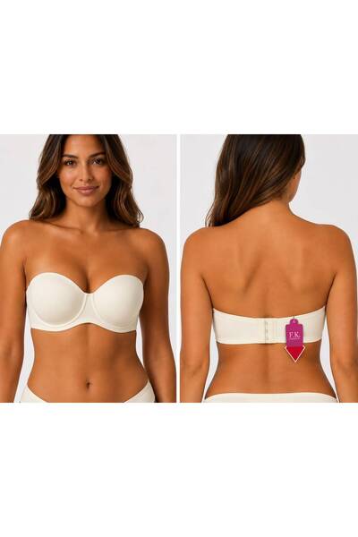 F.K FK LINGERIE LOTUS STRAPLEZ DOUBLE PUSH UP DESTEKLİ SÜTYEN
