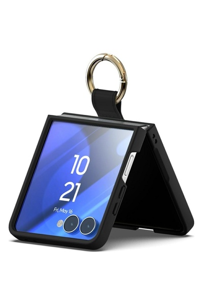 Mercury Goospery Θήκη Mercury Gold Ring για Samsung Galaxy Z Flip 7, Μαύρο