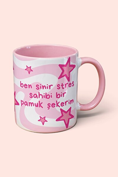 Cool Stuff Studio Ben Sinir Stres Sahibi Bir Pamuk Şekerim Kupa Cool Club Kol...