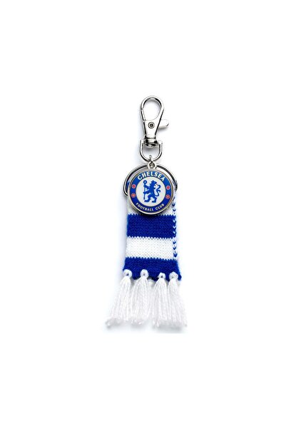 Carat Shop Chelsea FC – Blue Stripe Scarf and Logo Backpack Hanger (CFCBH002)