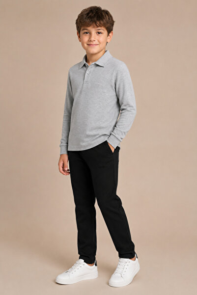 Soweto Children's Unisex Polo Collar Long Sleeve T-Shirt 100% Cotton 2-14 Years