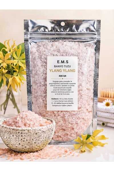 E.M.S AVM 400 Gr Ylang Ylang Scented Bath Salt Bathtub & Jacuzzi Salt Manicur...