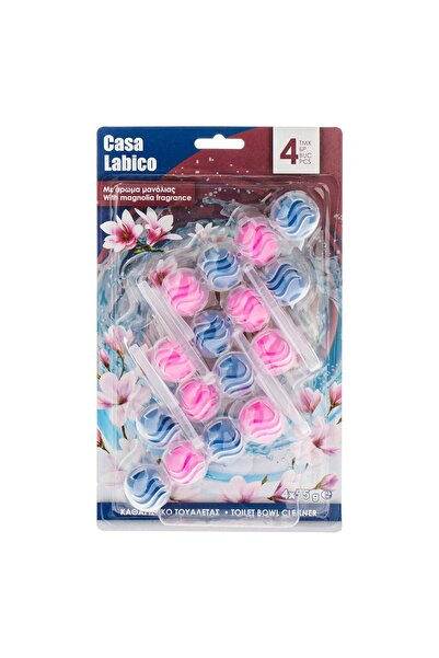 OEM Casa Labico Curățător de vas de toaletă - 4x5g Bile parfumate cu magnolie