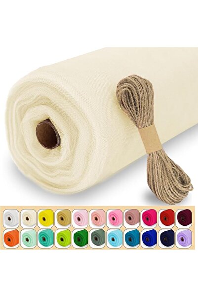 GENERAL Tulle Fabric Roll 1.4m X 9m Tulle Fabric Roll for Wedding Christmas D...