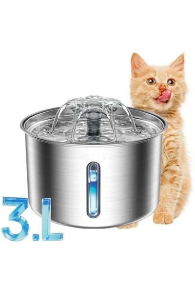 generi Swasto Water Fountain for Cats and Small Medium Dogs, 3L/101oz Automat...