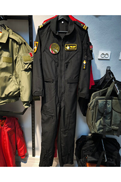 Genel Markalar Siyah Pilot Uçuş Tulumu