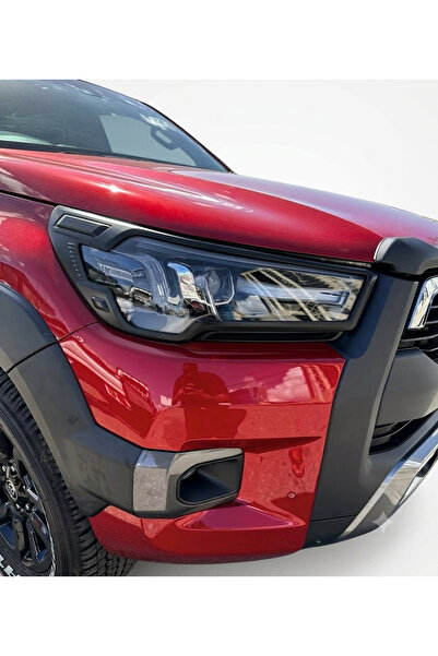 TMZ Garage 2021+TOYOTA HİLUX FAR KORUMA KAPLAMA ÇERÇEVESİ SİYAH İTHAL