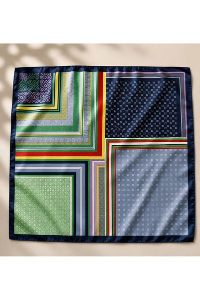 BIJUTERI Modern Patterned 70X70 Women's Scarf