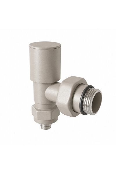 Termovan Radyatör Vanası 1/2'' Latte Köşe Pex ( 16*2mm Boru Bağl. Rakorlu)