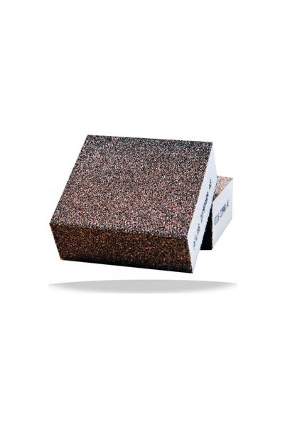 Atlas Nse Sponge Sandpaper (100 Grit) Wood Furniture Steel Metal Pots Pans Hobby Wedge Hand Sander Wet Dry