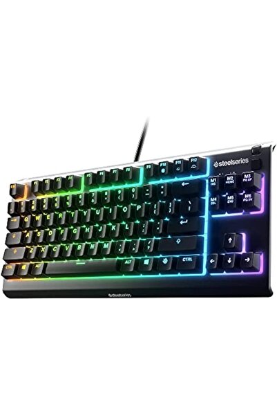 SteelSeries Apex 3 TKL - RGB Gaming Keyboard - Tenkeyless Compact Esports For...