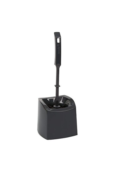 OEM Perie de toaletă din plastic, gri antracit, 38 cm