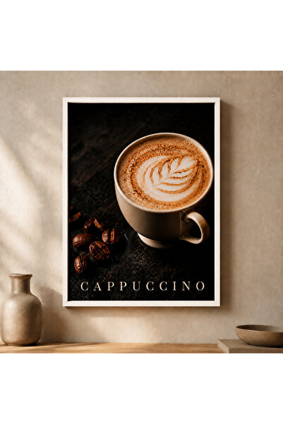 Miutic Print Studio Tablou Decorativ Cappuccino, Tablou Premium cu Ramă