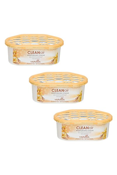 OEM Cutie dezumidificatoare pasivă de aer Cleanair - Parfum de vanilie, 100g x 3