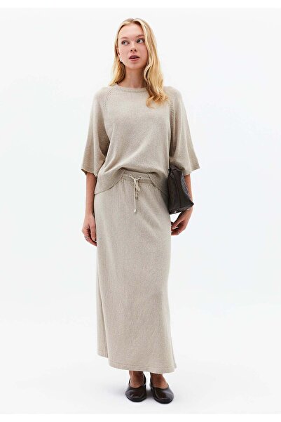 OXXO Flared Normal Waist Skirt - FEATHER GRAY