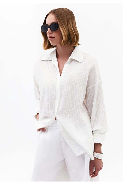 OXXO Oversize Shirt Collar Shirt - CLOUD DANCER