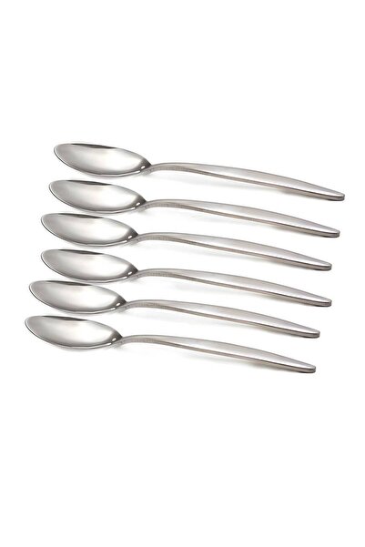 Alsaif World Silver Stainless Steel Eating Knife Set 6 Pieces
