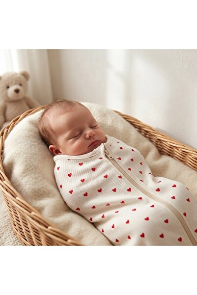 Uko Baby 0-3 Ay Fermuarlı Bebek Kundak Uyku Tulumu