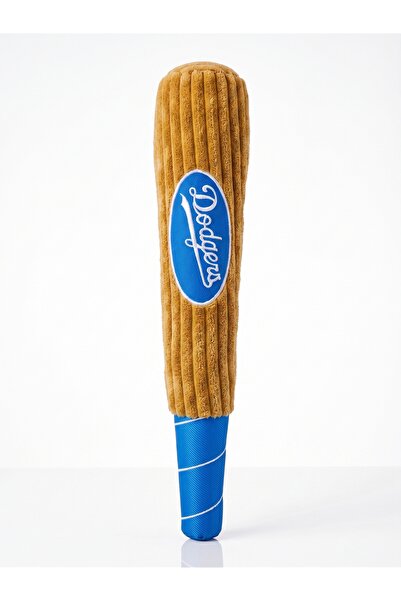 Tasma Market Plush Baseball Bat Dog Toy with Sound – Pull-Along 42cm Brown-Blue