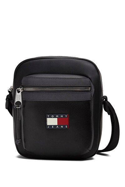 Tommy Hilfiger Siyah Erkek Postacı Çantası TJM ELEVATED PU REPORTER