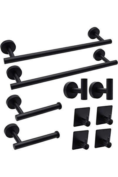 GENERAL Stainless Steel Matte Black Bathroom Hardware Set, Includes 16-Inch H...