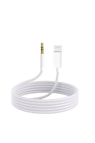 OEM Cablu audio AUX, Jack 3, 5mm, compatibil cu IOS, 1m, alb