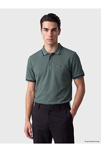 LC Waikiki I Devrik Roba Collar Textured Men's T-Shirt from Freezen Store