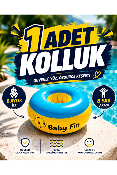 babyfin Baby Fin Başlangıç Seviye Yüzme Kolluk | Süngerli Deniz Kolluğu