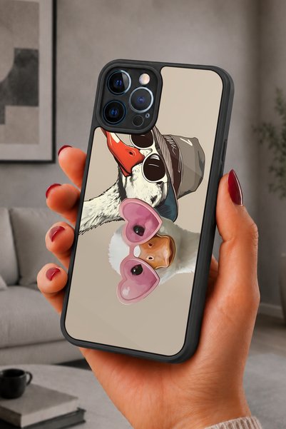 BGAKSESUAR iPhone 12 Pro Max Compatible Cool Ducks Patterned Shockproof Case ...