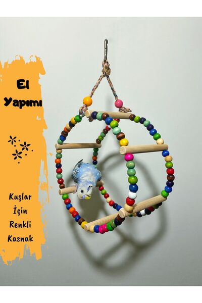 Ciko Kafes Fun Bird Toy with Pulley Beads