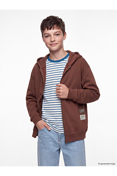 LC Waikiki Hooded Boys' Zipper Sweatshirt