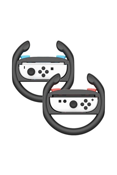 OtherMax Volane pentru Console de Jocuri Joy-Con Set Ergonomic 2 Bucăți Negru...