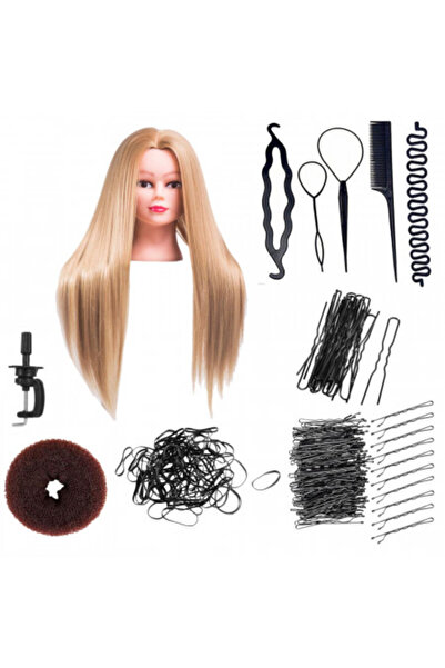 Ardette Cap de păpușă pentru coafat, Vero 06, Blond, 11 piese, cu accesorii p...