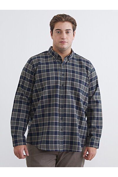 LC Waikiki Standard Fit Checkered Embroidered Men's Shirt from Uzg Store for ...