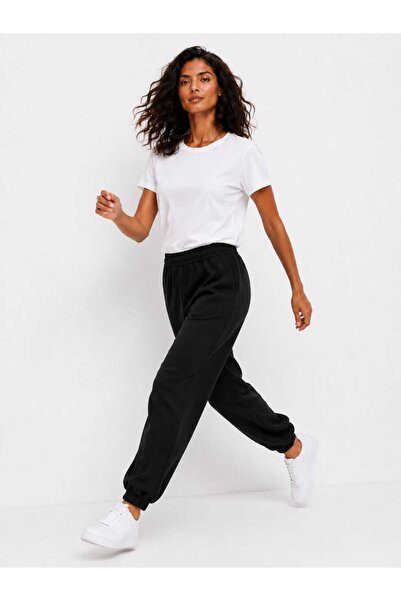 SSO Black Waist and Leg Elastic Sweatpants