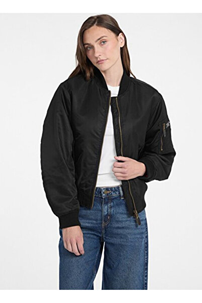 Guess Jeans Siyah Kadın Ceket W5RL81WHAA2-JBLK